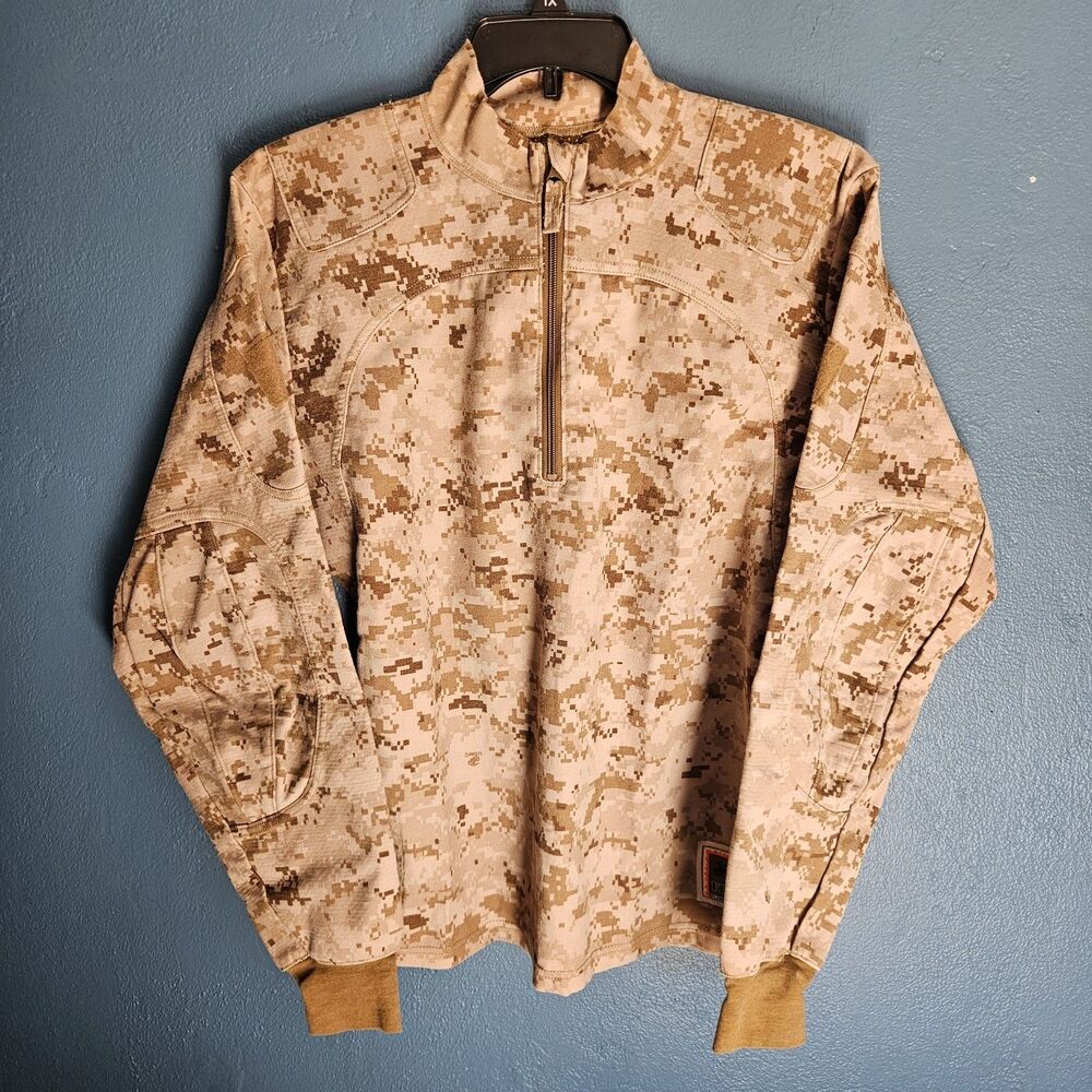 USMC FROG Inclement Weather Combat Shirt FR Size MR Desert MARPAT Camo Pullover
